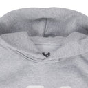 Grey Womens Beluga Grey Crop Hoodie