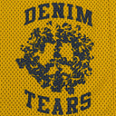 Yellow Denim U Mesh Shorts
