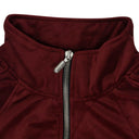 Maroon Velvet Track Jacket