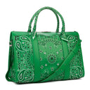 Green Weekender Bandana Bag