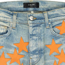 Clay Indigo/Orange Chemist Star Skinny Jeans