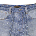 Blue 20K Swarovski Diamond Boro Jeans
