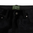 Black Cowhide Pants