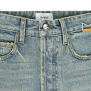 Indigo Distressed Denim Shorts