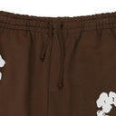 Brown Cotton Wreath Shorts