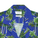 Multicolor Searsucker Hawaiian Button-down Shirt