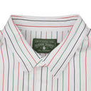 White Pinstripe RBG Button-Up Shirt
