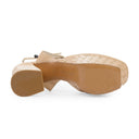 PEACH POUSSIN SMOOTH KID HEELS