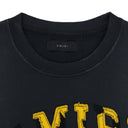 Black Logo Appliqué Cotton Short Sleeves Sweatshirt