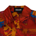 Red Buki Slim-Fitted Printed Shirt