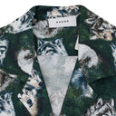 Multicolor Wolf In the Pines Button-Up