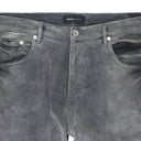 Black P05 Sand Wash Shine Faded Skinny Jeans