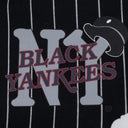 Black Black Yankees Cotton Wreath Zip Hoodie