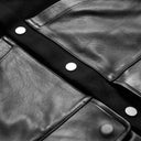 Black Hunting Jacket with Leather Details