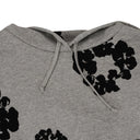 Grey Cotton Wreath Hoodie