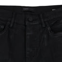 Black Coated Cargo Flare Jeans