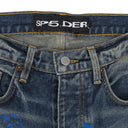 Indigo Printed Denim Shorts