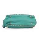 BLUE SMALL ROCKSTUD TRAPEZE SHOULDER BAG