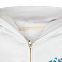 White Denim University Zip Hoodie