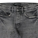 Grey Embossed P001 Denim