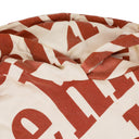 Cream / Red All Over Hoodie