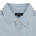 Light Indigo Oversized Western Shirt