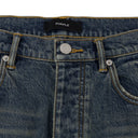 Dark Indigo Stratos Vintage Knee Slit Jeans
