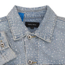 Light Indigo Crystal Galore Denim Jacket