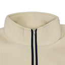 Bone White Quarter Zip Fleece Pullover