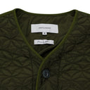 Green Shippo Quilted Lining Jacket Olive
