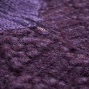 Purple Borrujered Zip-Up Cardigan Sweater