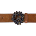 Brown Peace Wreath Belt