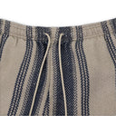 Grey Stripe Linen Training Pants