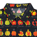 Black Watercolor Jockey Button Up