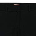 BLACK BOOT CUT WIDE-LEG PANTS