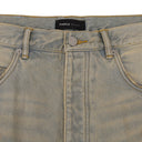 Light Indigo Verditer Destroyed Wide-Leg Jeans