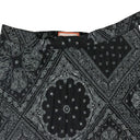 Black Bandana Pleated Skirt