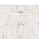 White Cracked Dye Logo Sweatpants