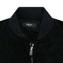 Black Shearling Bomber Jacket