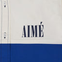 Blue Colorblock Logo Shirt