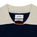 Navy Striped Polo