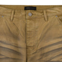 Beige Bentonite Snap Carpenter Pants