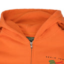 Orange Ellis Tears Zip Hoodie