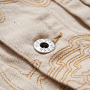 Cream Verdy Embroidered Denim Trucker Jacket