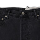 Black Crossed Denim Pants