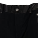 Black Leather Cargo Pants