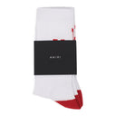 White/Red Collegiate Tube Socks
