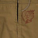 Beige Hooded Workwear Jacket
