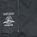 Black Upside Down Zip Hoodie