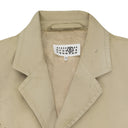 Beige Paint Splatter Trench Coat Beige